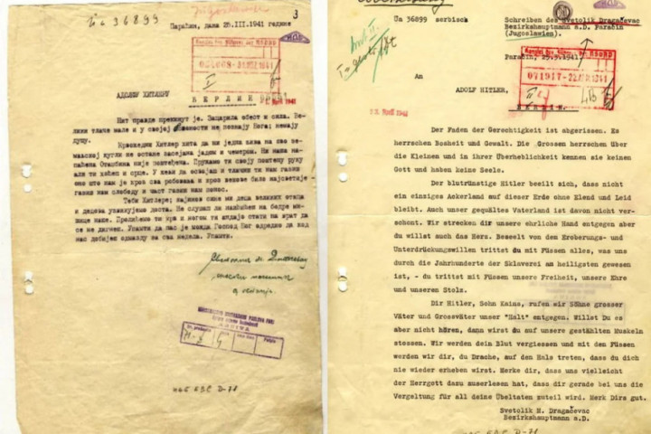 SRBIN KOJI JE REKAO HITLERU NE: Uvredljivo pismo Hitleru, kao paradigma slobodarskog naroda