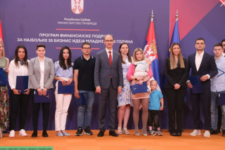Uručeno 35 rešenja o bespovratnima sredstvima za najbolje biznis ideje mladih u Srbiji