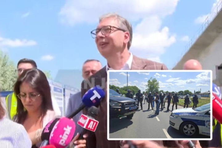Vučić obišao radove na Fruškogorskom koridoru, građani organizovali skupove