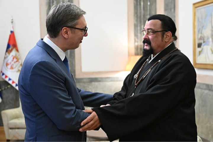 Vučić primio holvudskog glumca Stivena Sigala: "Vidim promene i impresivan razvoj"