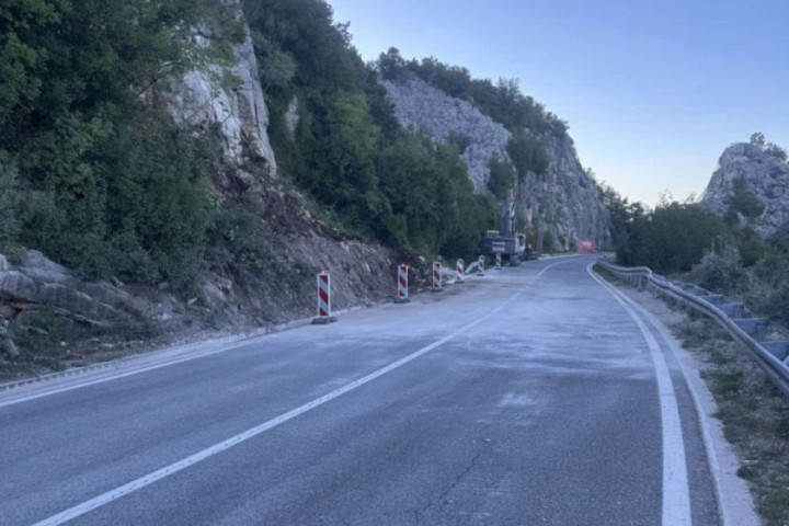 Put Cetinje - Budva ponovo otvoren za saobraćaj, završeno uklanjanje odrona