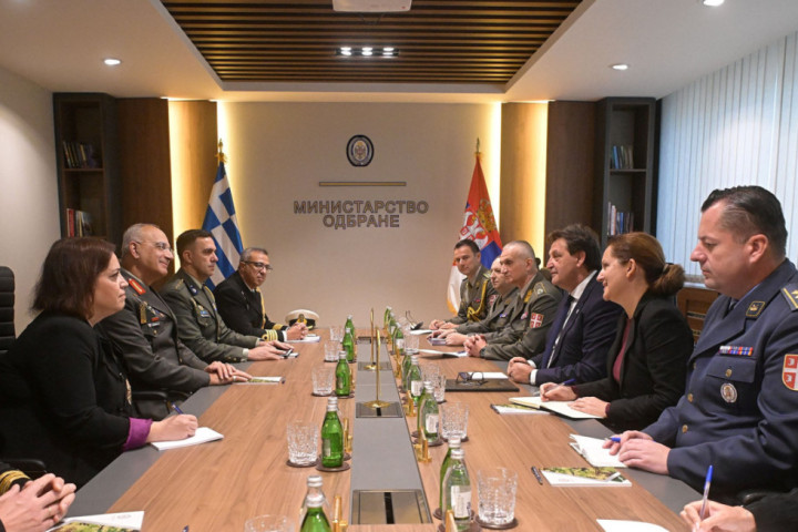 Ministar Gašić na sastanku sa načelnikom Generalštaba nacionalne odbrane Grčke