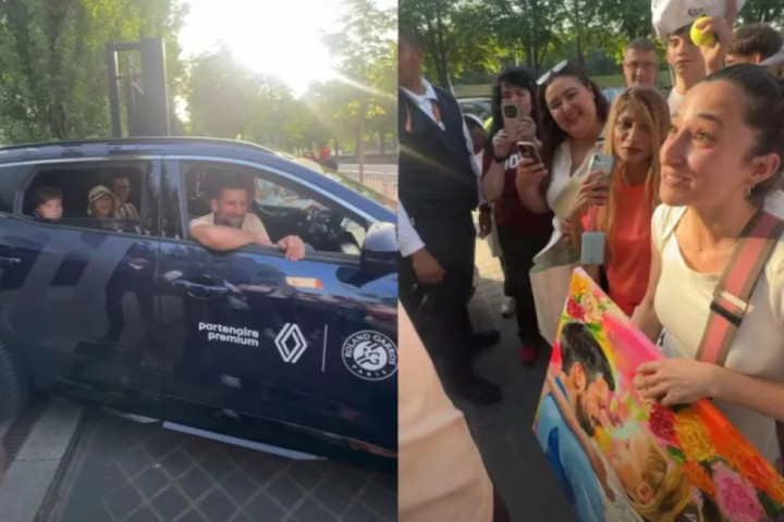 Novak Đoković došao na Rolan Garos, pa dobio prelep poklon: Oduševila se i ćerka Tara iz kola