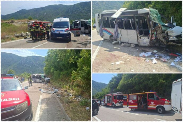 Detalji nezgode kod Nikšića: U kombiju bili Srbi koji su se vraćali sa Ostroga, poginula žena, 16 povređeno