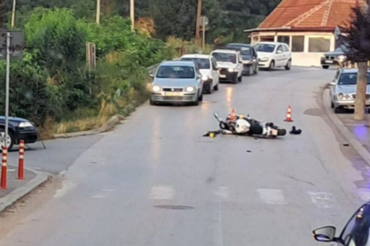Teška nezgoda: Oboren motociklista u centru Ljiga